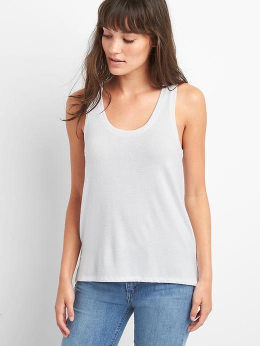 Gap Softspun Scoopneck Tank - White
