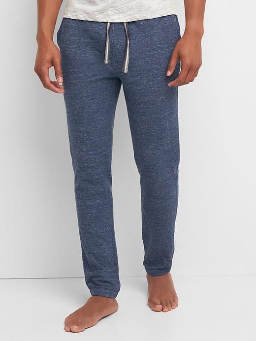 Gap Men Double Face Lounge Pants - Navy Heather