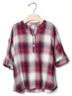 Gap Babygap + Pendleton Convertible Henley Tunic - Red Plaid