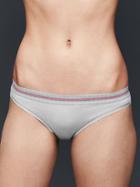 Gap Women Sport Stripe Teeny Bikini - Crystal Blue Dusk