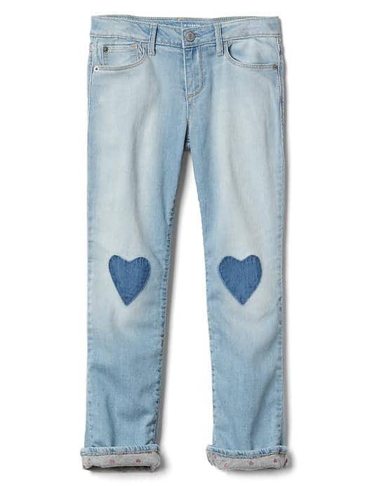 Gap Women 1969 Jersey Lined Stretch Straight Jeans - Indigo