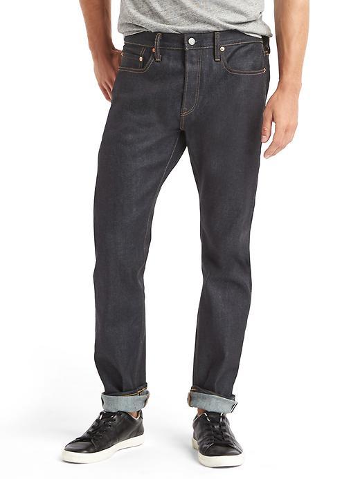 Gap Men Stretch 1969 Selvedge Slim Fit Jeans - Raw