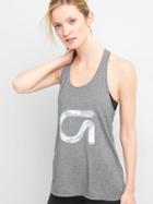 Gap Breathe Logo Racer Tank - Heather Grey