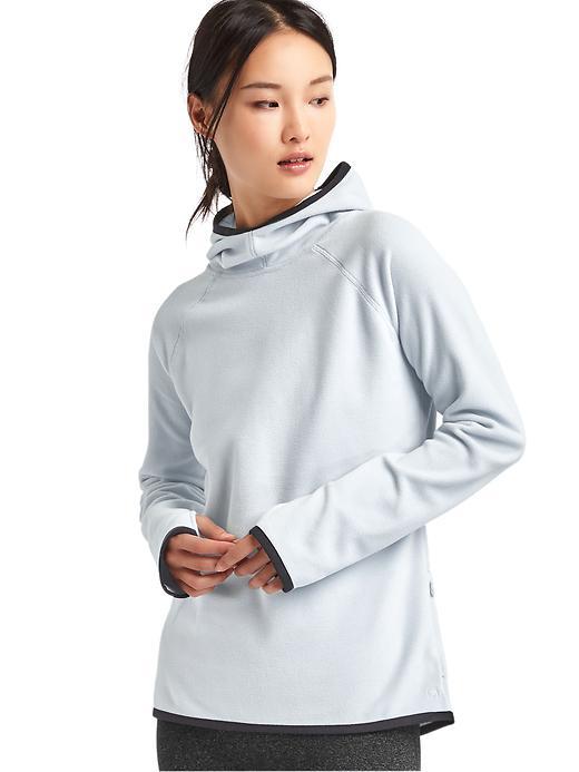 Gap Women Primaloft Performance Fleece Pullover Hoodie - Pearl Blue