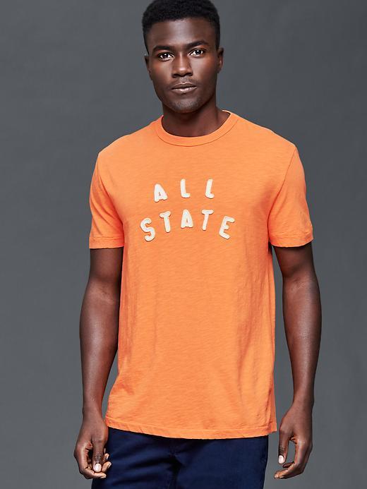Gap Men All State Graphic Crew T Shirt - Dark Night