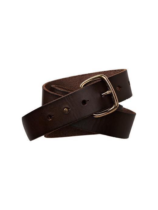 Gap Leather Belt - Dark Brown