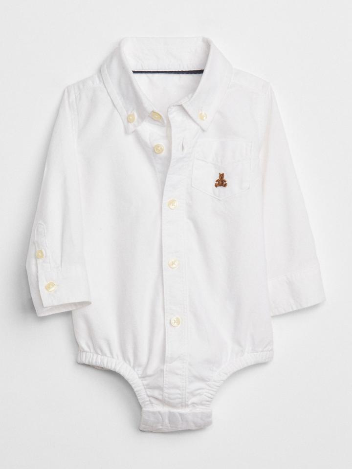 Baby Oxford Button-up Bodysuit