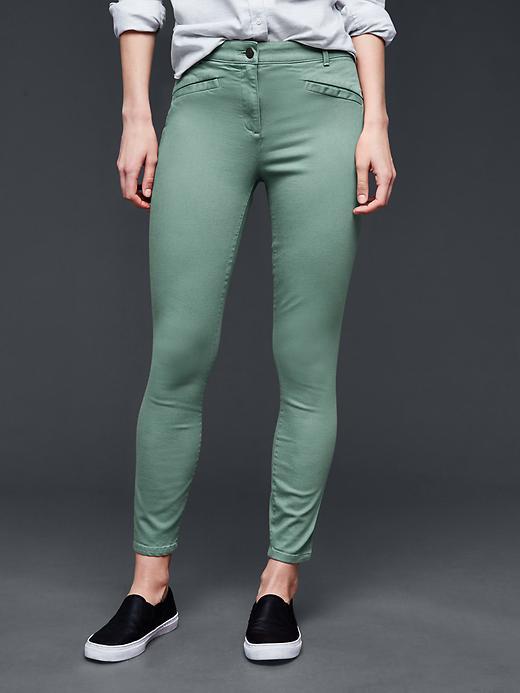 Gap Women Modern Stretch Skinny Crop Khakis - District Green