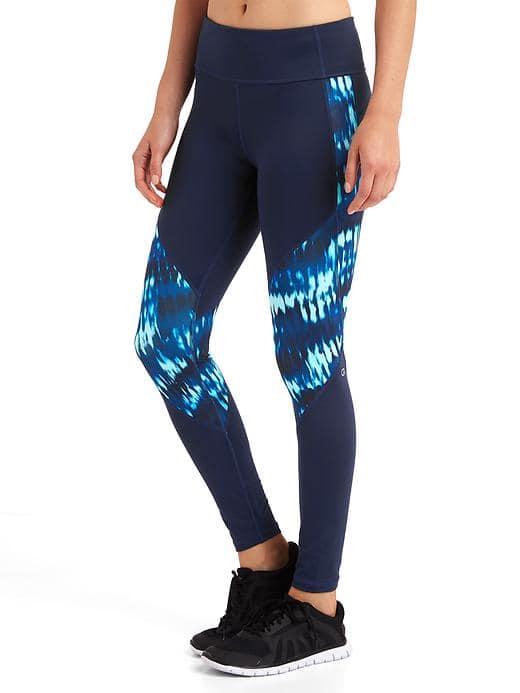 Gap Women Gapfit Blackout Gfast Print Leggings - True Indigo