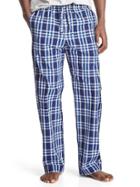 Gap Men Print Sleep Pants - Large Blue Plaid