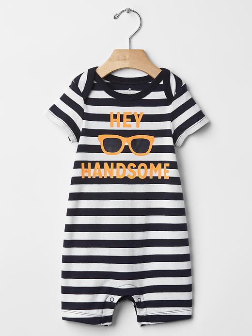 Gap Hey Handsome One Piece - Blue Stripe