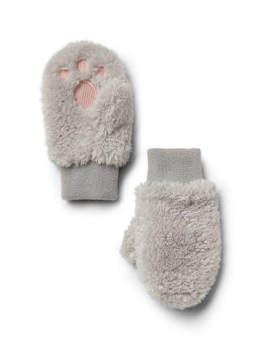 Gap Pro Fleece Bunny Mittens - Grey Crystal