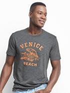 Gap Men Venice Beach Graphic Tee - Soft Black