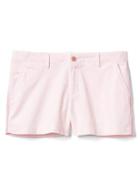 Gap Women Embroidered Stripe Summer Shorts - Light Pink