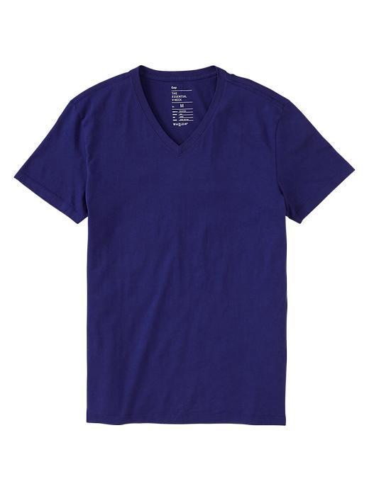 Gap Essential V Neck T - Spectrum Blue