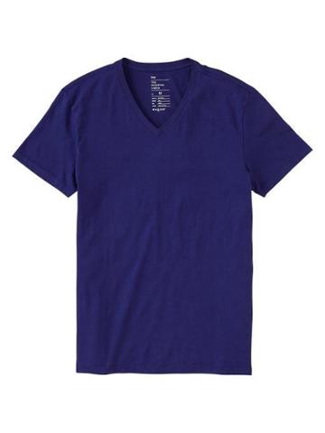 Gap Essential V Neck T - Spectrum Blue