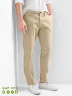 Gap Vintage Wash Slim Fit Khakis Stretch - Iconic Khaki