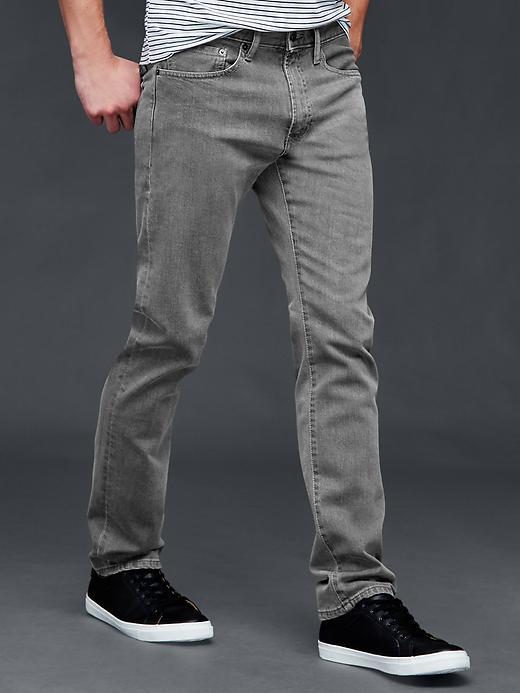 Gap Men Stretch 1969 Slim Fit Jeans - Medium Grey