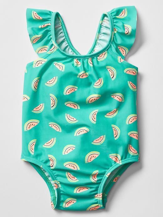 Gap Fishy Flutter Swim One Piece - Bright Lake