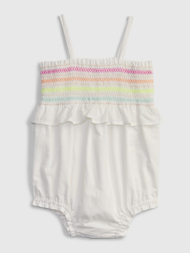 Baby Smocked Shorty One-piece