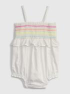 Baby Smocked Shorty One-piece