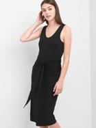 Gap Women Tie Front Tank Dress - True Black