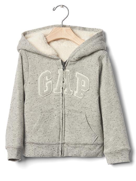 Gap Cozy Nepped Zip Hoodie - Light Heather Gray