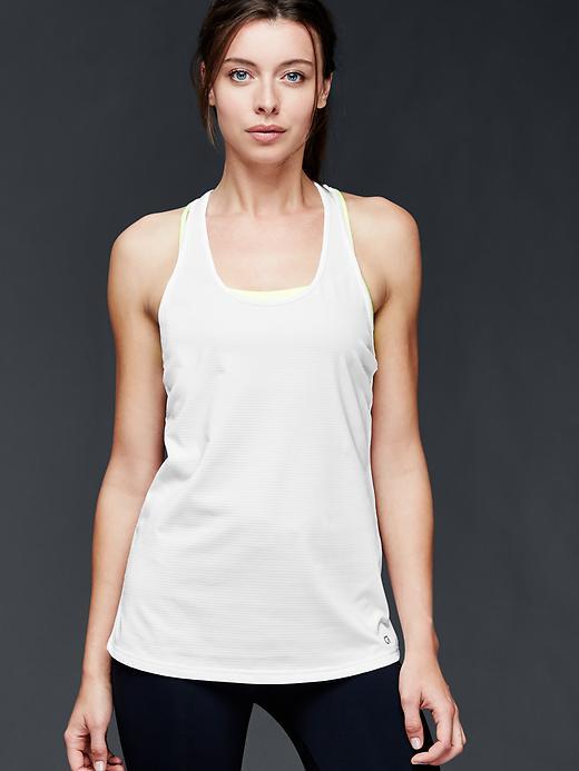 Gap Women Illusion Racerback Tank - White