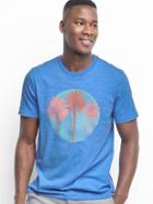 Gap Men Palm Crewneck Short Sleeve Tee - Blue Peak