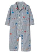 Gap Little Artist Denim One Piece - Blue Railroad Stripe