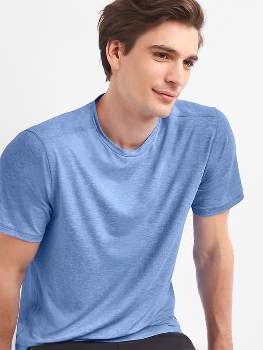 Gap Men Gapfit Breathe Crewneck T Shirt - Moore Blue