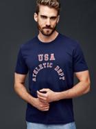 Gap Men Summer Sports Athletic Department Graphic Tee - Dark Night