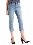 Gap Women Authentic 1969 Best Girlfriend Super High Rise Crop Jeans - Medium Indigo