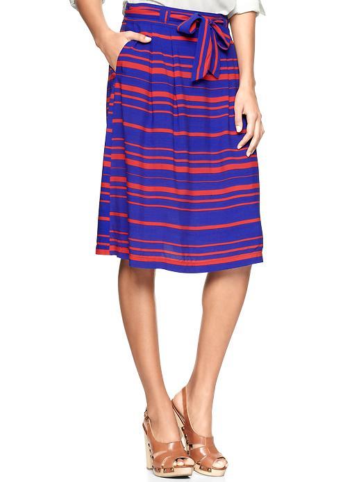 Gap Stripey Tie Waist Skirt