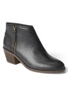 Gap Leather Booties - Black Leather