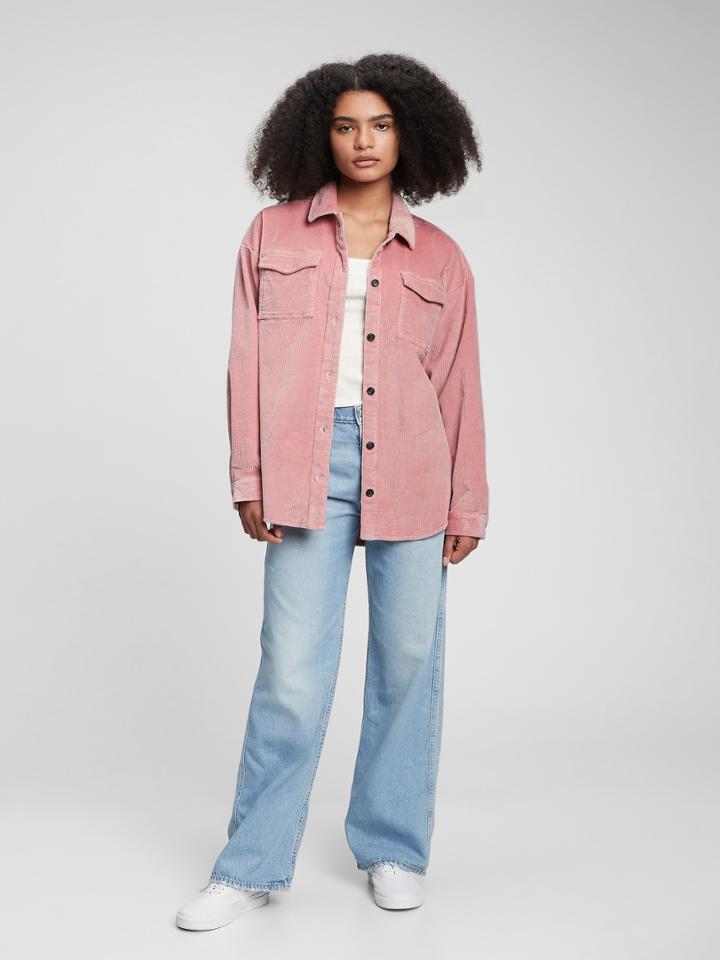 Teen Oversized Corduroy Shirt