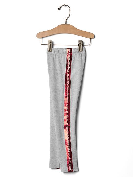 Gap Babygap X Red Shine Stripe Leggings - New Heather Grey