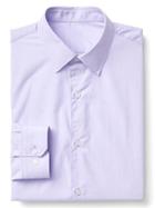 Gap Men Zero Wrinkle Slim Fit Shirt - Purple