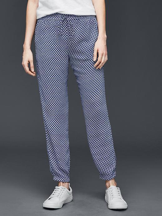 Gap Women Summer Print Joggers - Navy Print