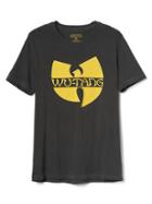 Gap Women Wu Tang Clan Graphic Tee - Washed Black