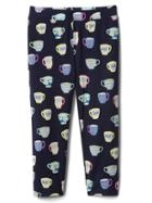 Gap Print Stretch Jersey Capris - Tea