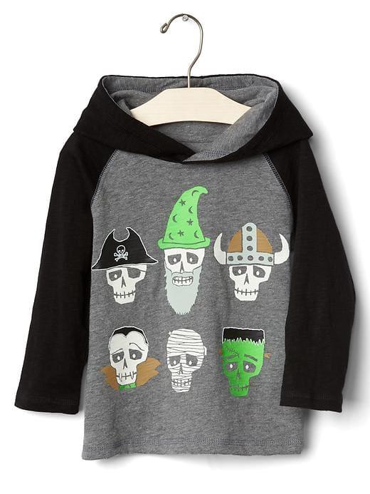 Gap Halloween Glow In The Dark Hoodie - Grey Heather