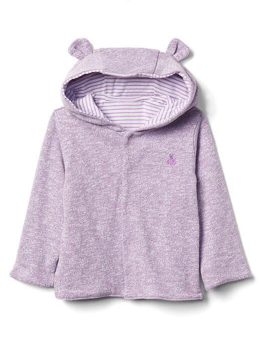 Gap Favorite Reversible Bear Hoodie - Lilac Surge