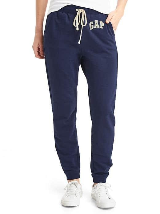 Gap Women French Terry Logo Joggers - Dark Night