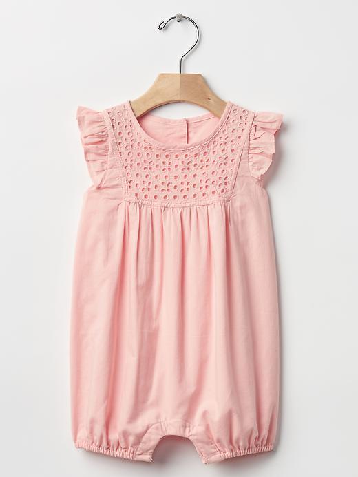Gap Eyelet Flutter One Piece - Creamy Corral