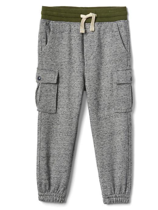 Gap Marled Cargo Joggers - New Heather Grey