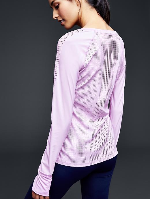 Gap Women Gapfit Mesh Back Shirt - Pale Lilac