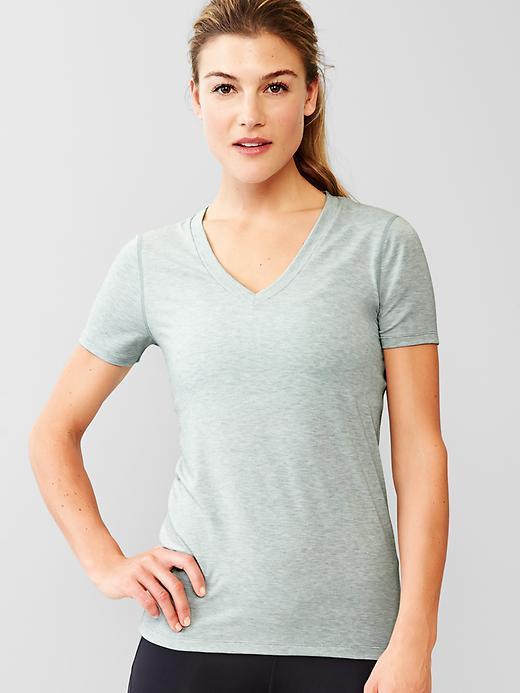 Gap Gapfit Breathe V Neck Tee - Mineral Blue
