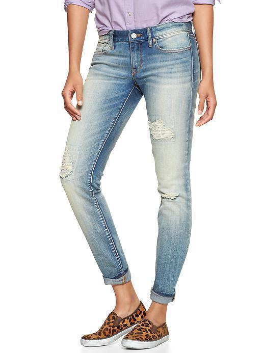 Gap 1969 Destructed Always Skinny Jeans - Joyce Wash