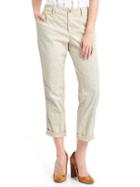 Gap Women Floral Girlfriend Chino - Anchorage Cream